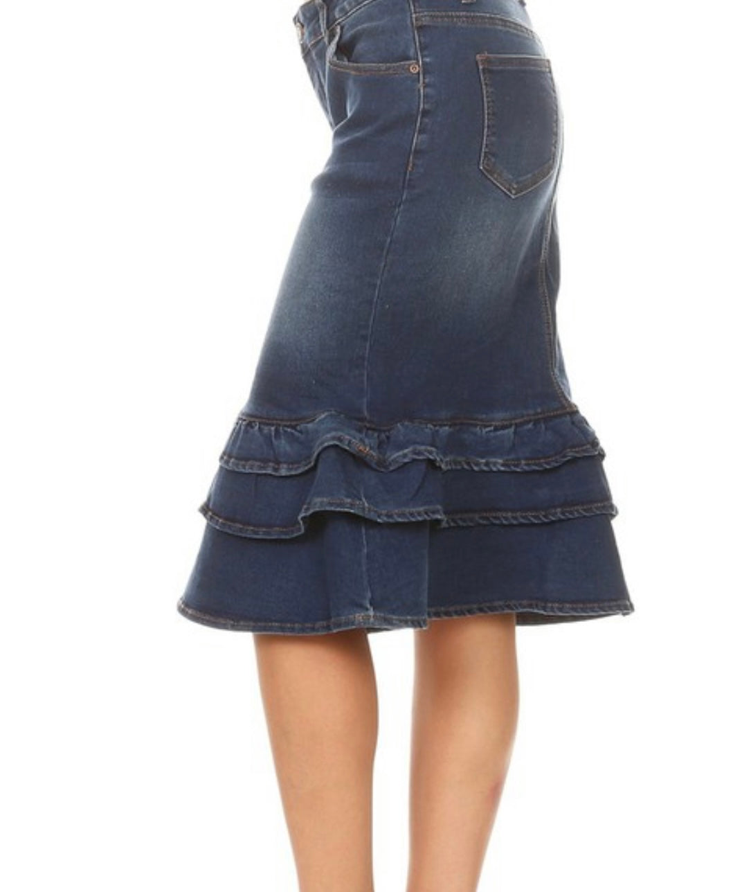 Denim Skirt Detail Bottom