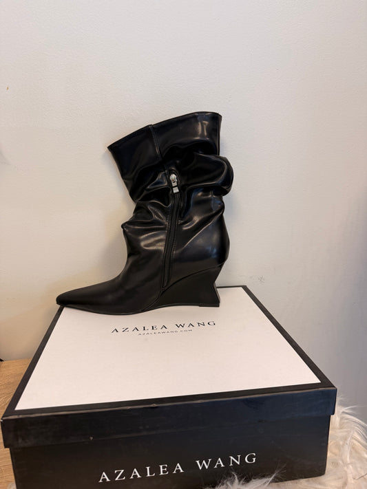 Wedge Black Bootie A