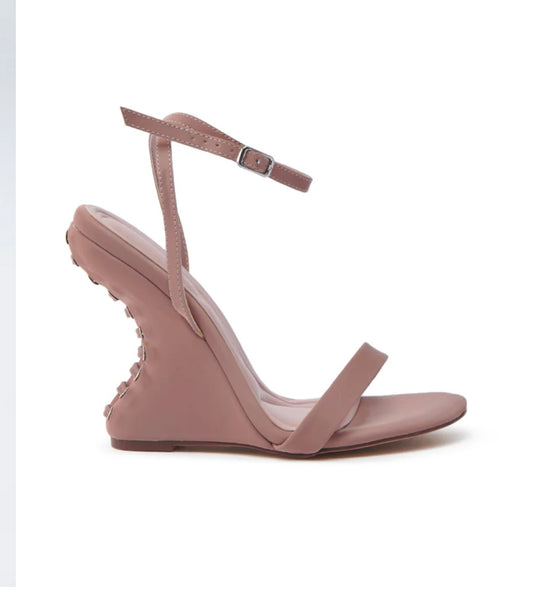 Mauve Sandel  Wedge