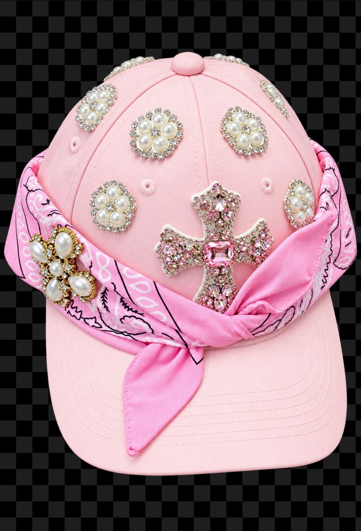 STONE Blinge Pink Hat A