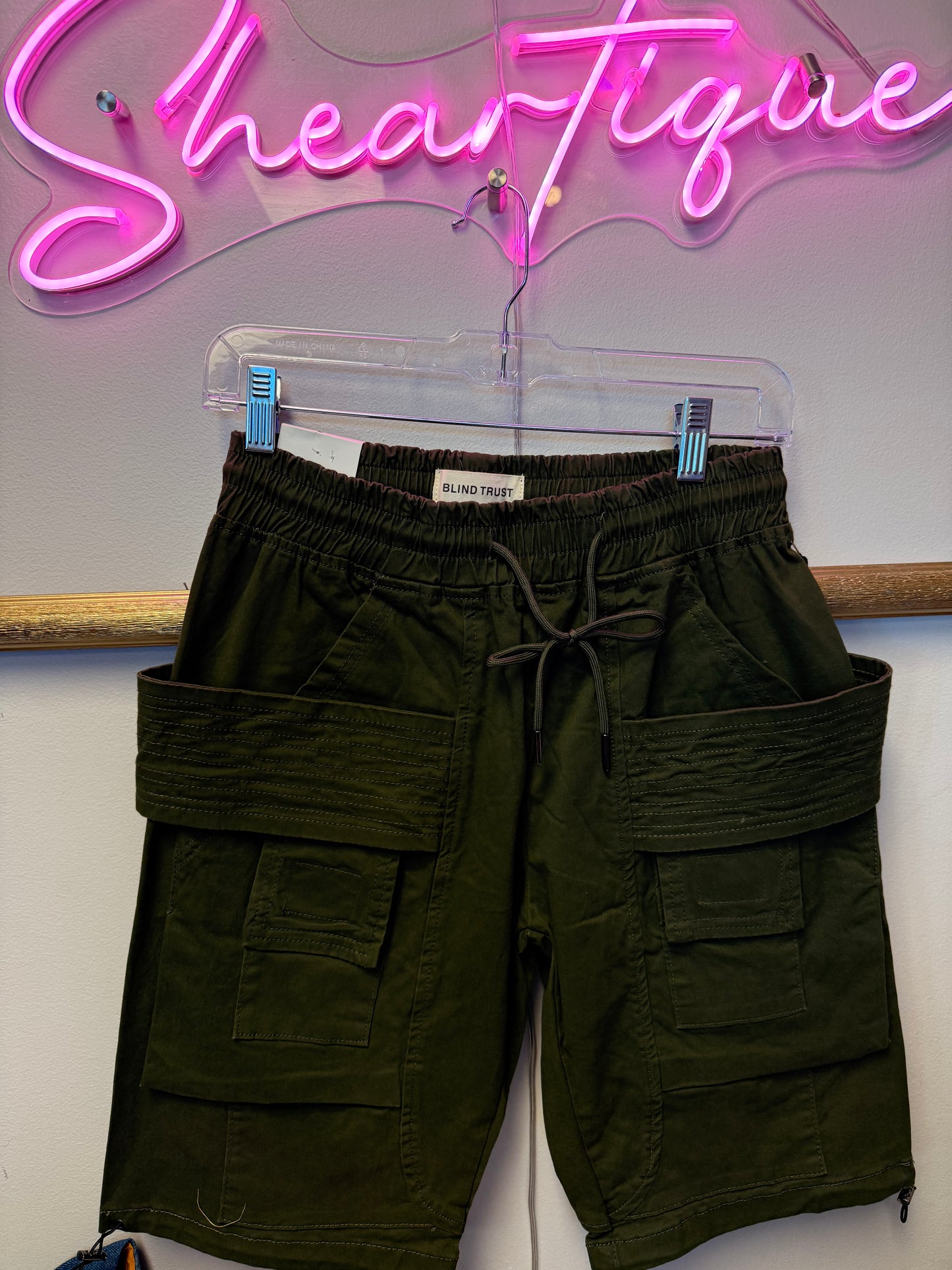 Men Shorts Olive