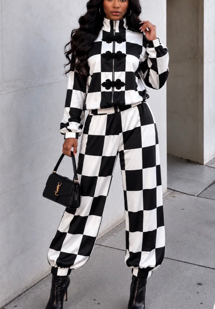 SPORT SQUARE ZIP JACKET & JOGGER SET