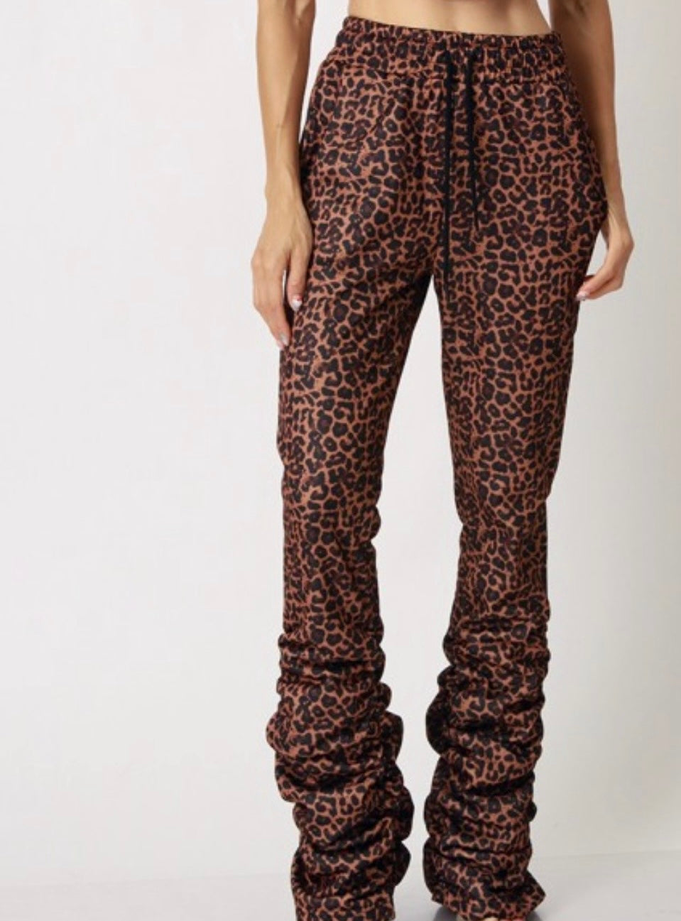 Leopard Print Stacked Bottoms