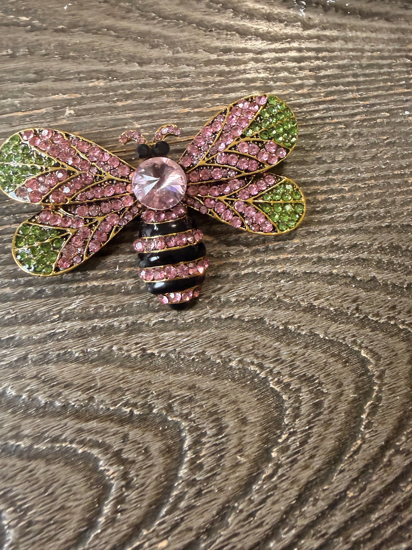 Bumblebee Brooch Bling/Black