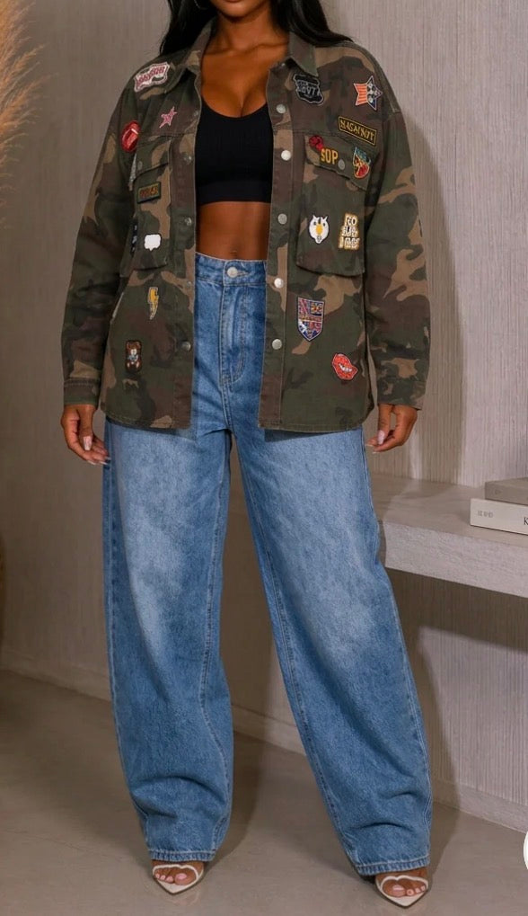 CAMO PATCHED JACKET
