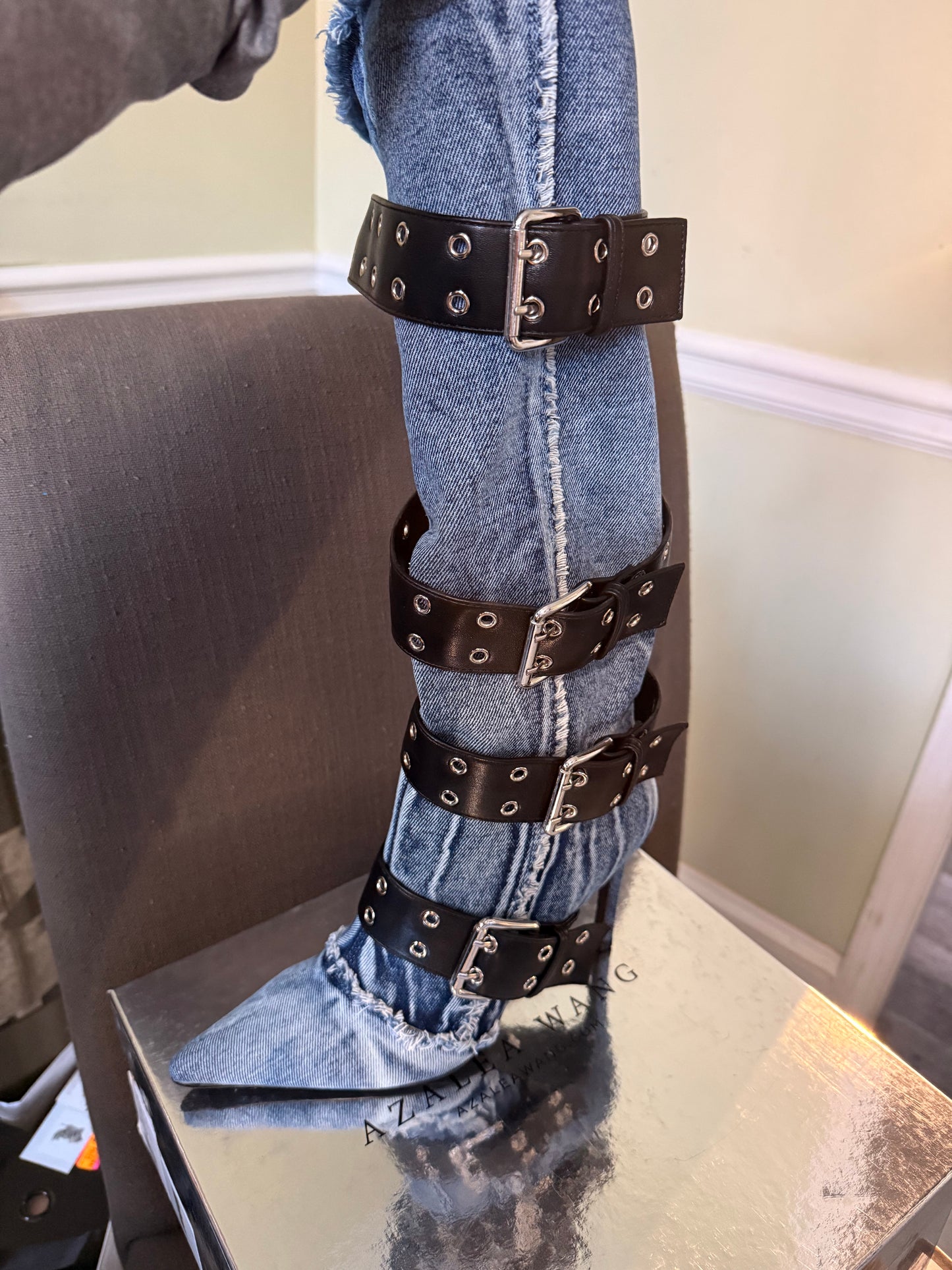 Denim Belt Boot 7