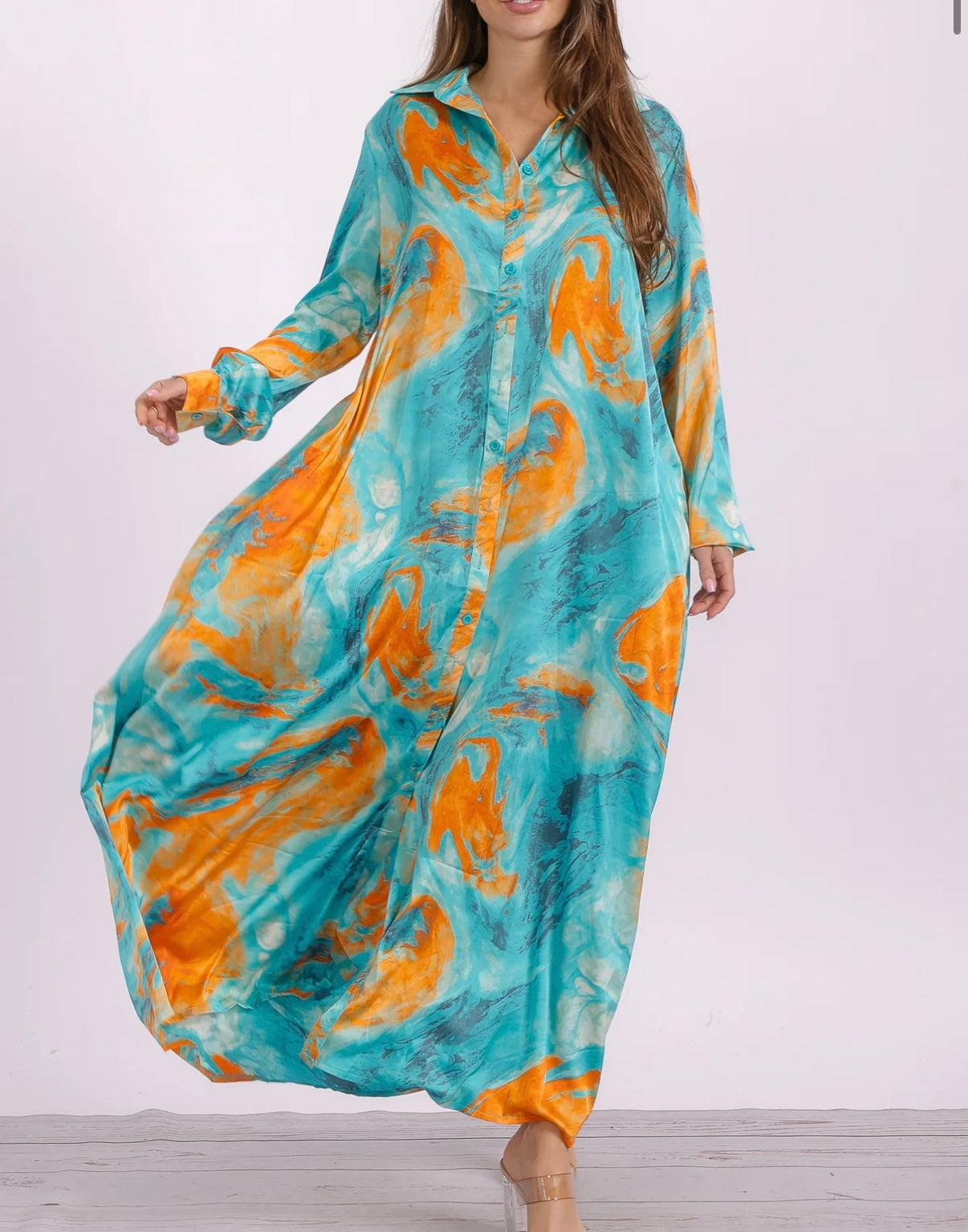 Button Down Maxi Dress