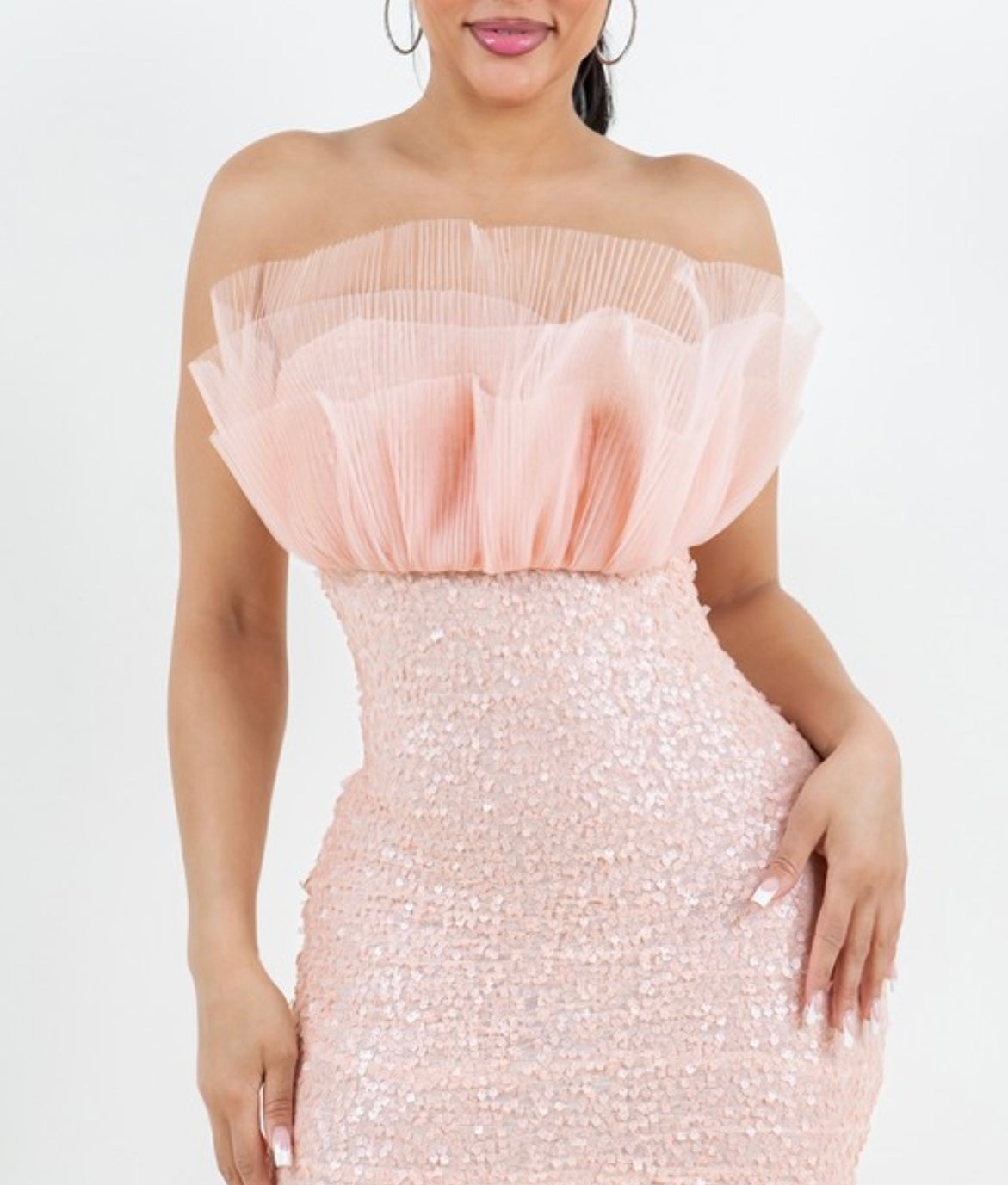 Sequin May Queen Mini Dress