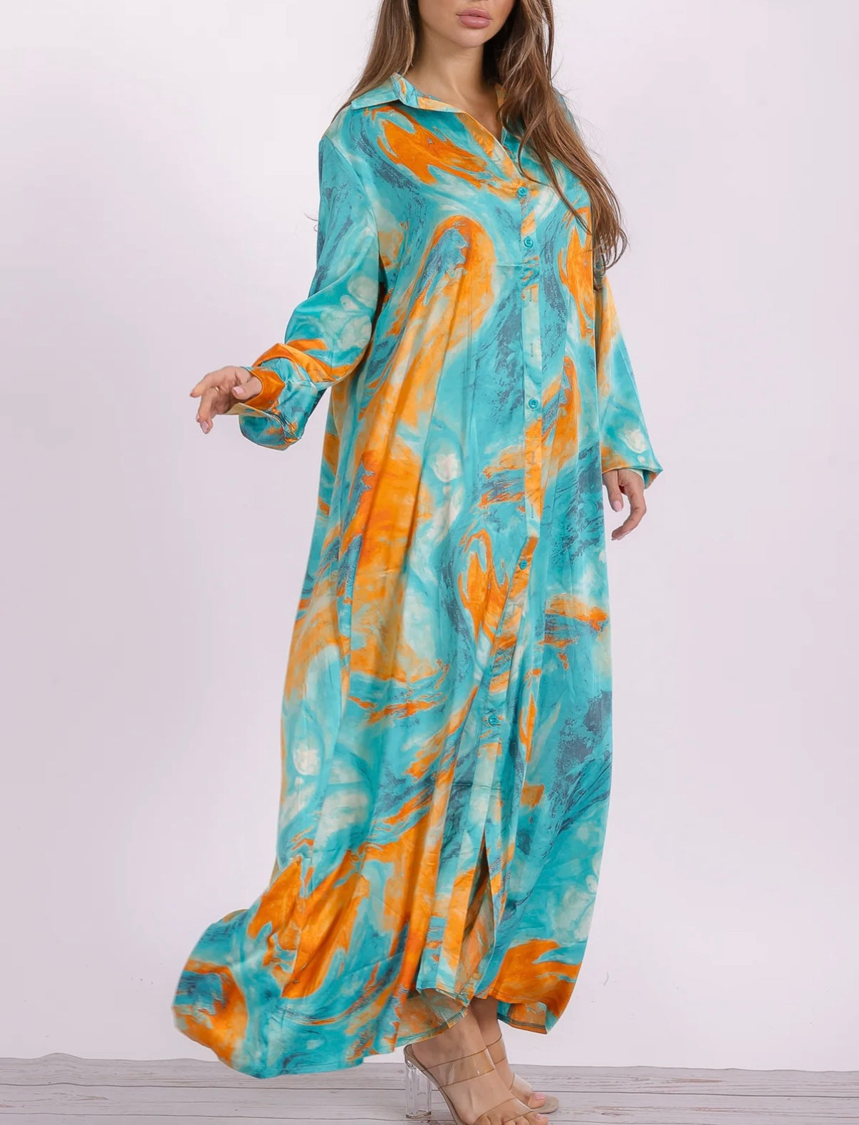 Button Down Maxi Dress