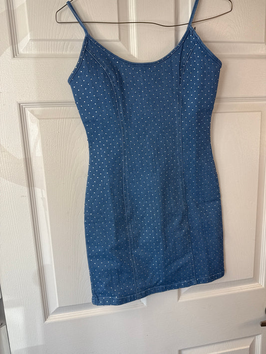 Denim  Bling Dress