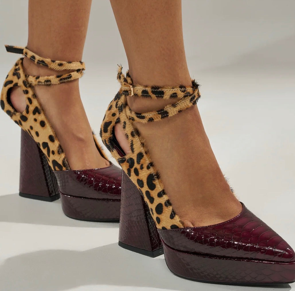 Chunky Print  Heel  A 8