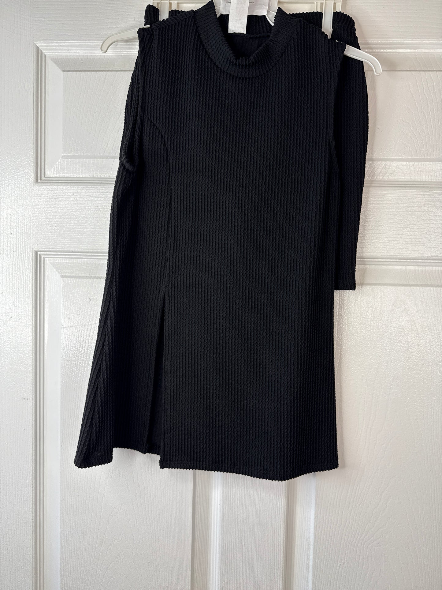 Ribbed Shorts Set Black