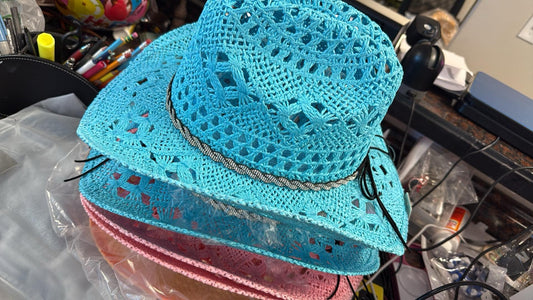Cowboy Hat With Sliver Band