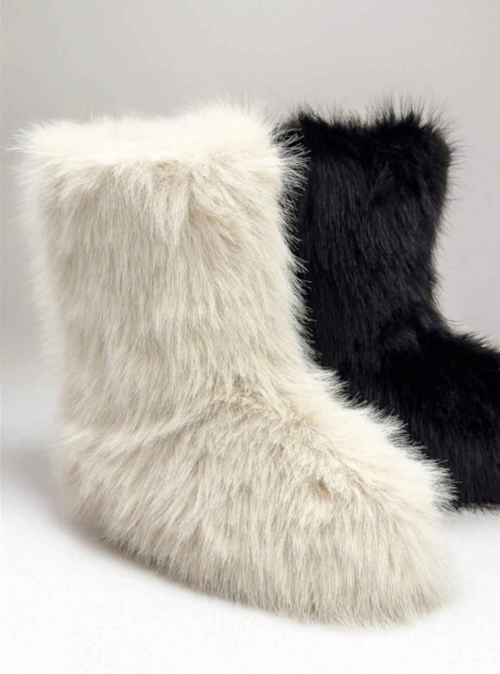 Furry   Winter Cozy Boots Short/Beige