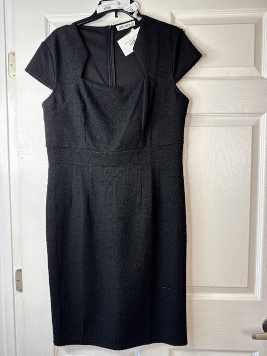 Black xl GK Dress Detail Collar Popcorn