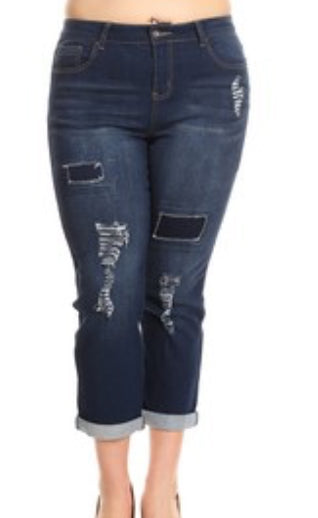 Denim Jeans Capris
