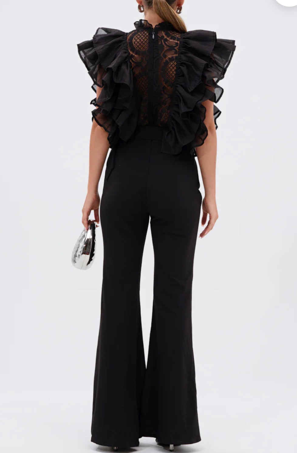 Black Jumpsuit  A With Belt