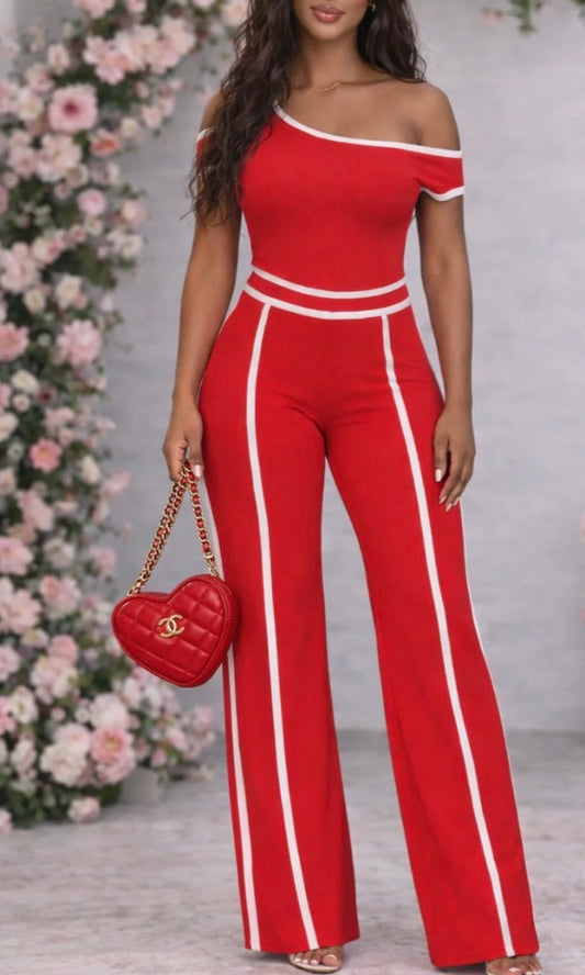 OFF SHOULDER TOP & PANTS SET