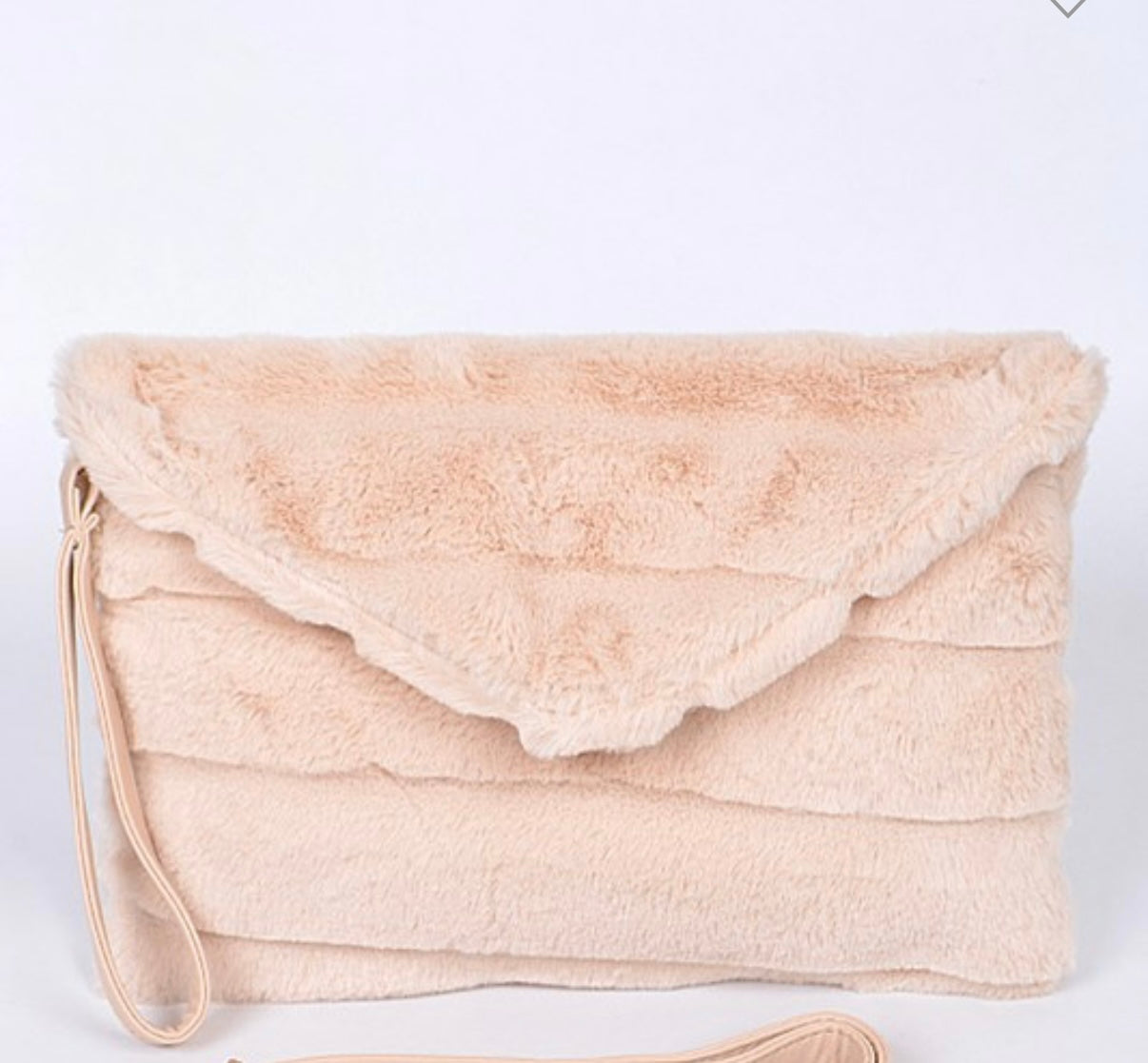 Envelope Faux Fur Clutc
