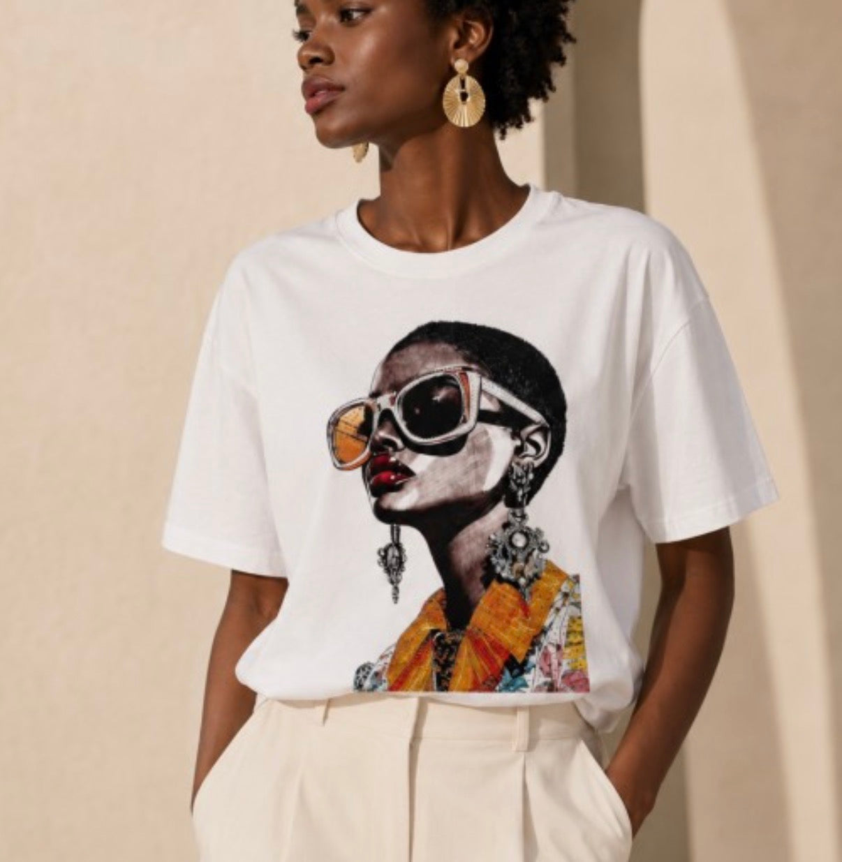 Fashion Portrait Graphic T-shirt