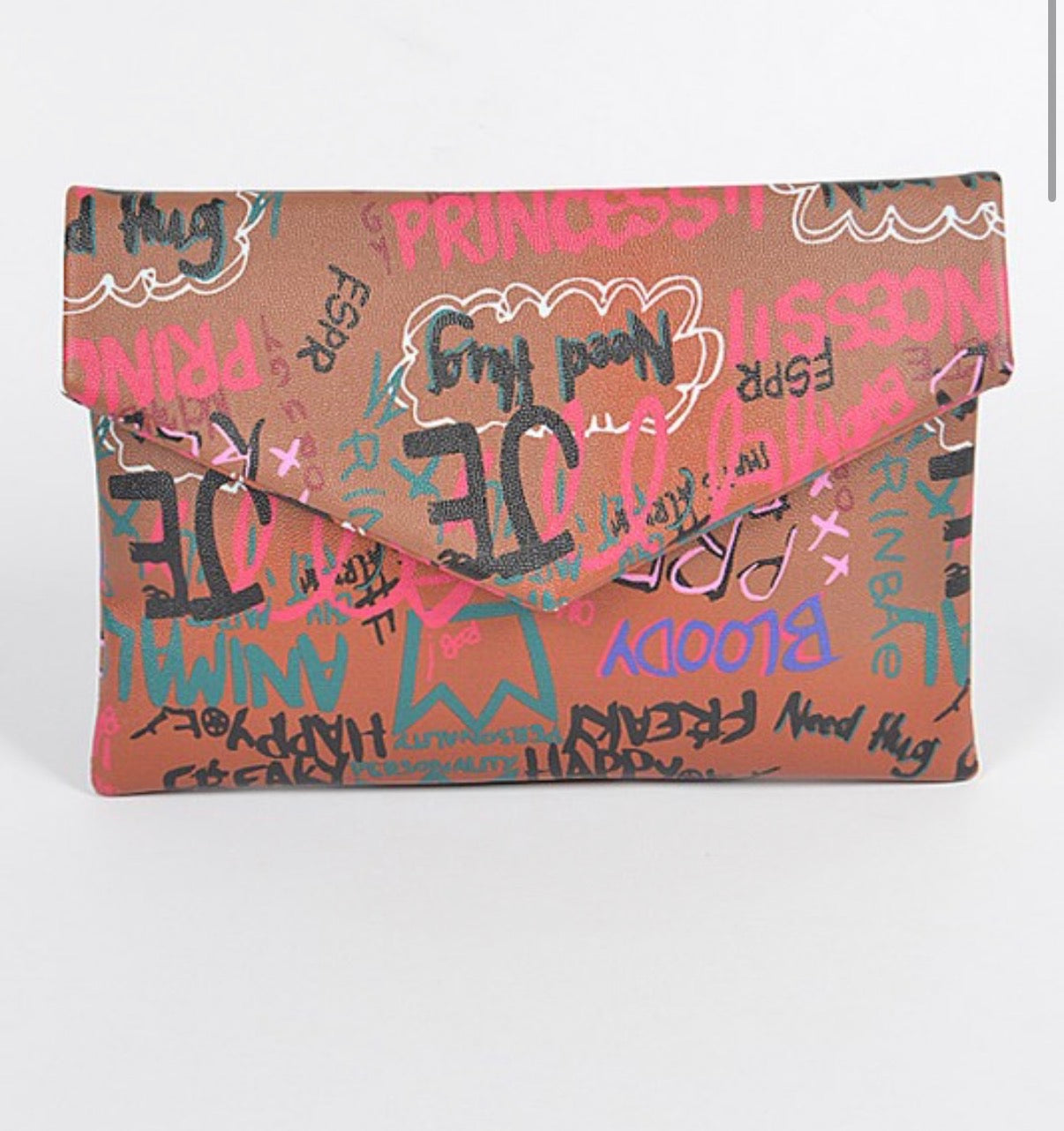Multi Letter Cross Chain Body Clutch