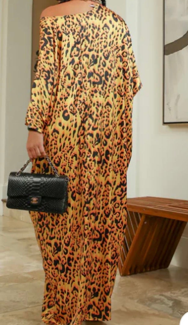 PRINTED TUNIC LONG DRESS