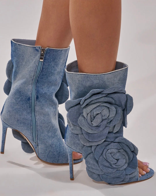 3d Flower Bootie A