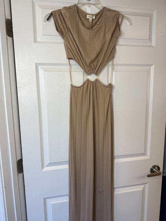 Front Ring Dress Taupe