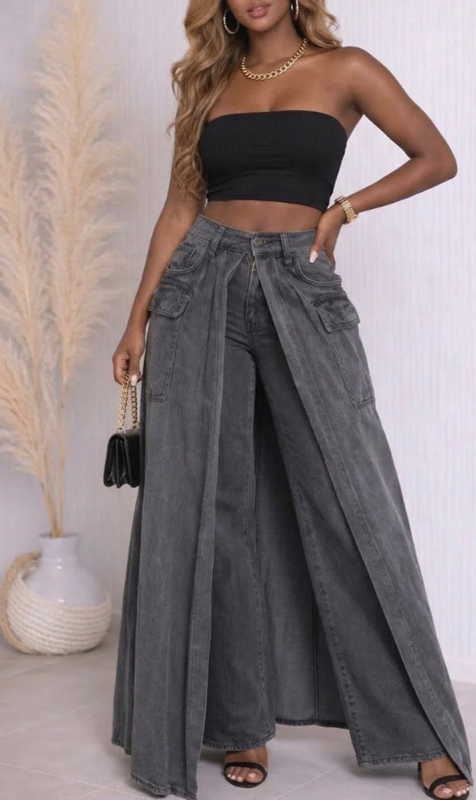 OUTER LAYER HIGH RISE JEANS