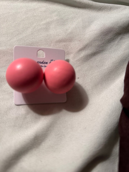 Big Color Ball Earrings