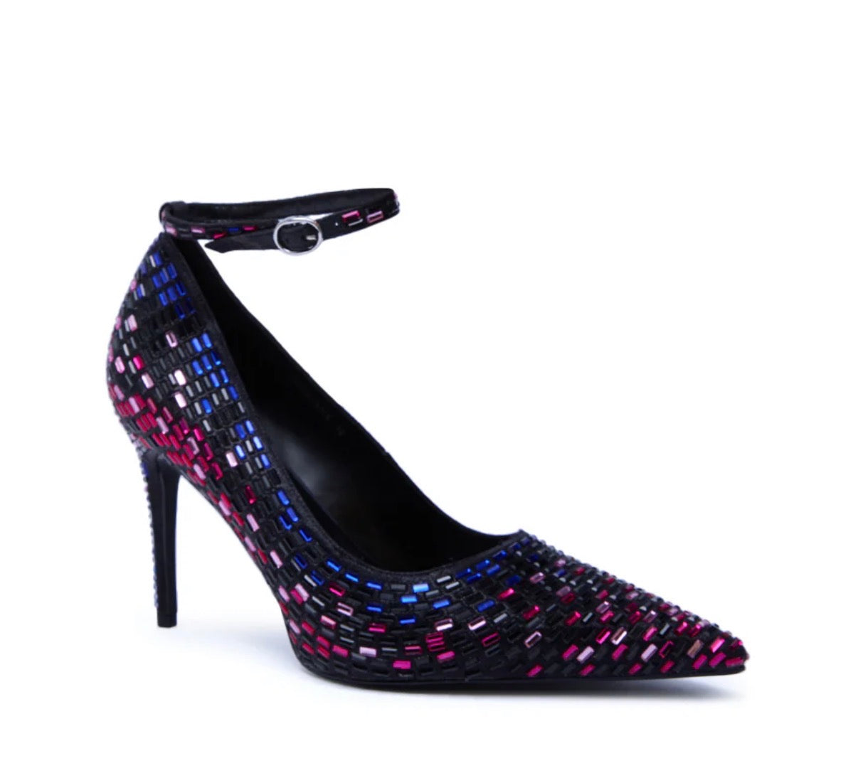 Multi Color  Rhinestone Heel A