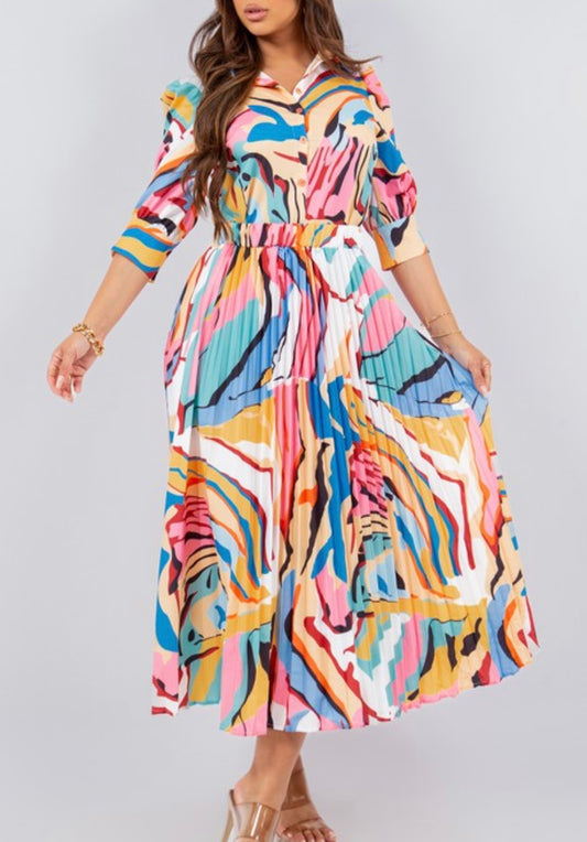 Shirt And Skirt Fashion Two Piece Set  C (Pastel)