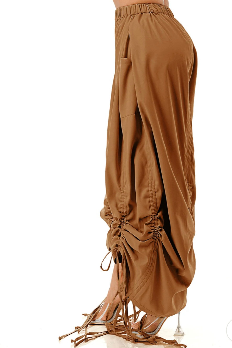 Loose Fit Palazzo Drawstring Pants Plus