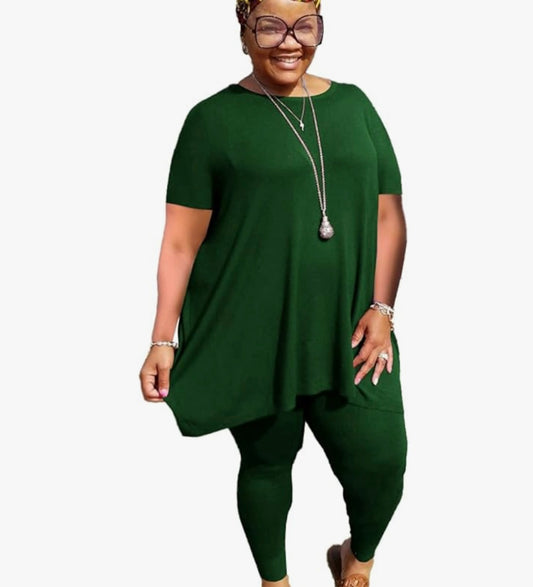 Plus Two Piece Active Set    Green 2