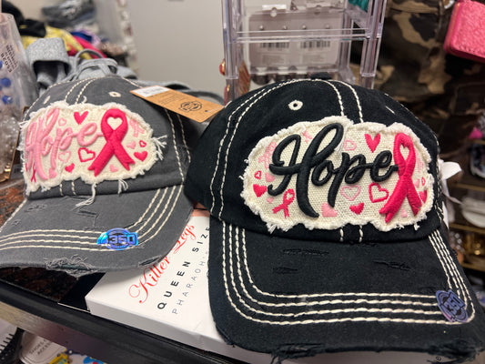 Breast Cancer Awareness Hat HOPE