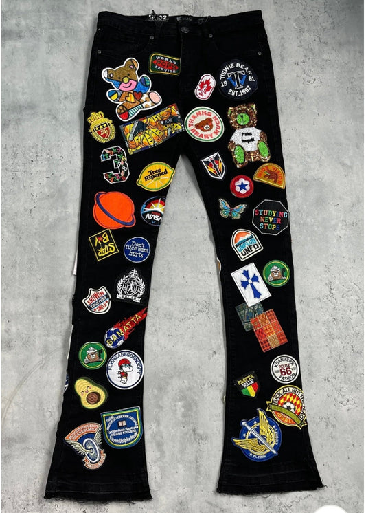 Stacked Patch Men Jeans