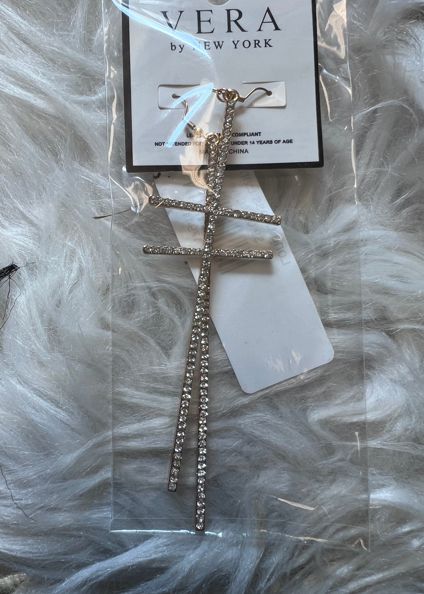 Long Cross Earrings