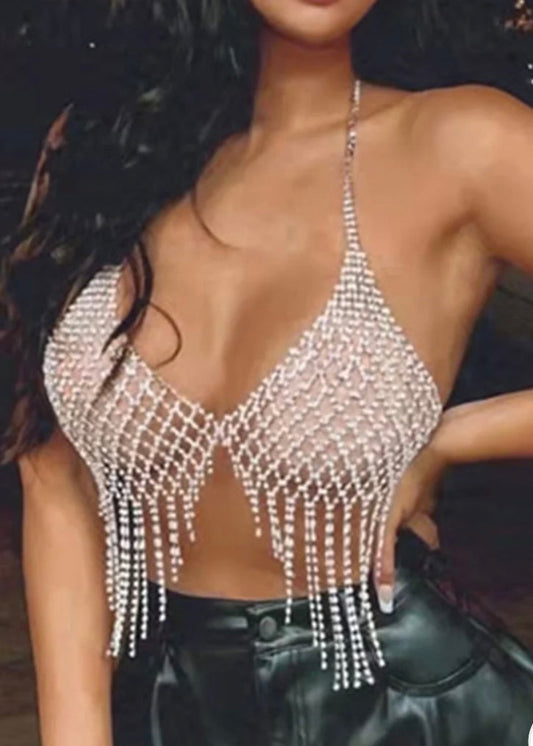 Rhinestone Bra n