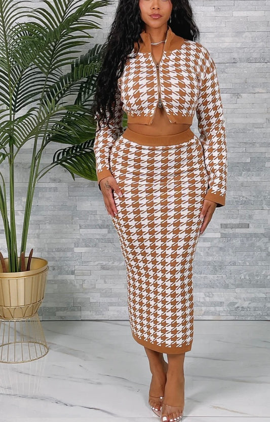 Zip Top Skirt Set 22.24