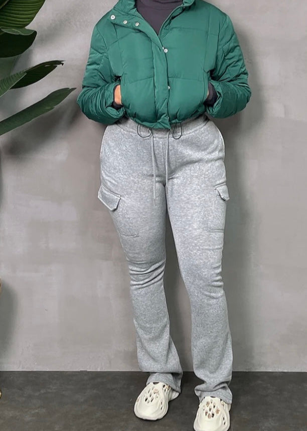 Puff Hood Jacket Hunter