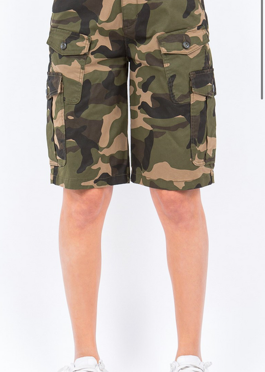MULTI POCKET SLIM BERMUDA SHORTS