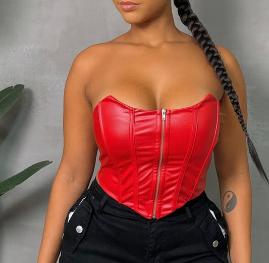 Red Corset Top