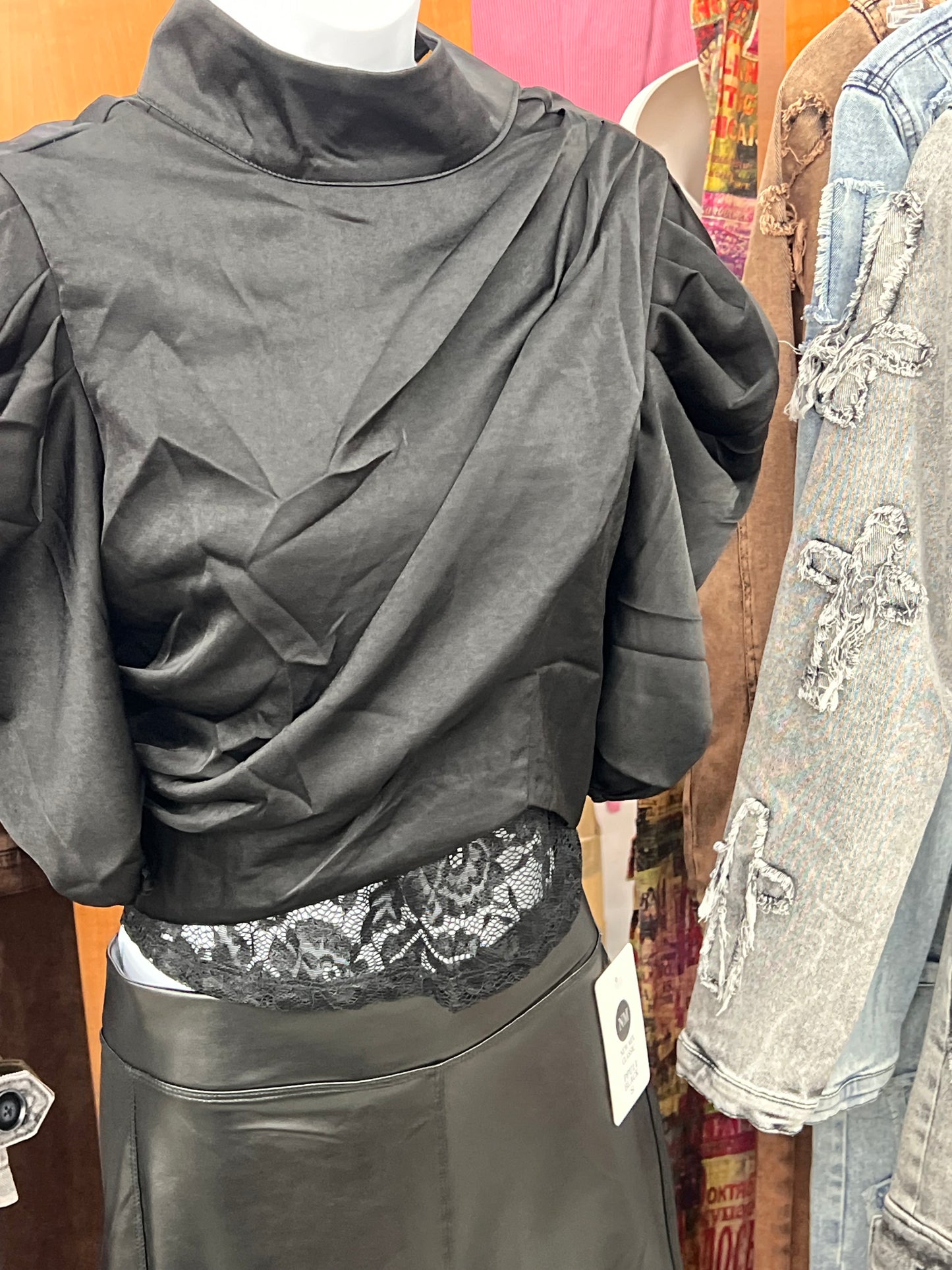 Black Top and Lace Camie