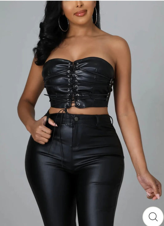 Lace Up Corset Top NA